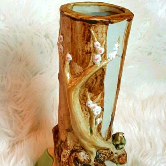 Asian  ‎ Willow Tree Chunky    Vase 13 x 10x4 Top - Picture 4 of 8